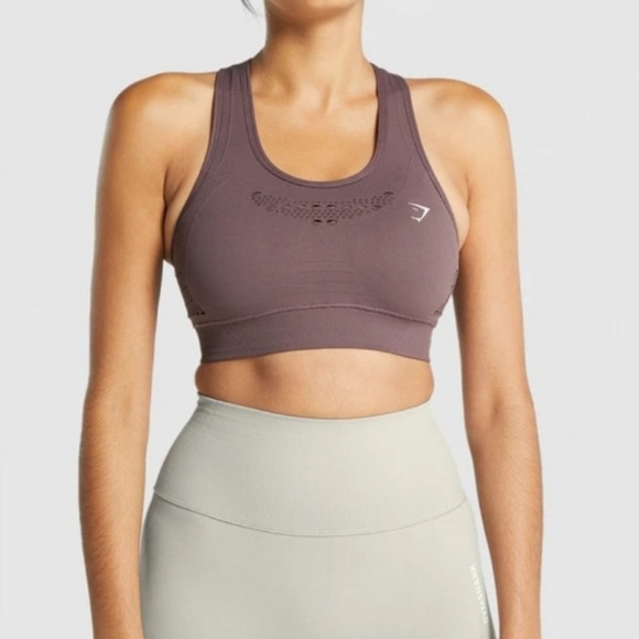 Gymshark Other - Gymshark Brown Energy Seamless Sports Bra